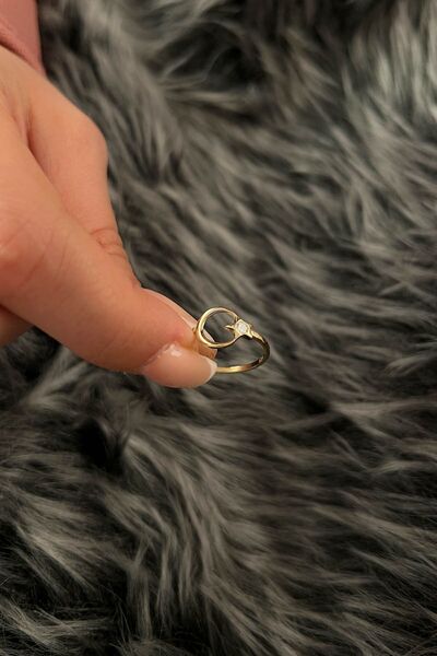 Fiyonk Kuyumculuk 14 Ayar Altın Ay Yıldız Yüzük