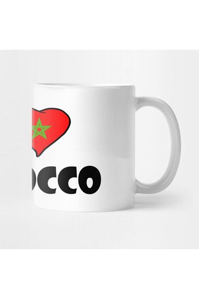TatFast I Love Morocco Mug, Gift, Dowry, Presentation Holder
