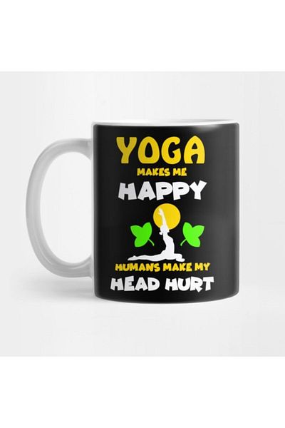 TatFast Happy Namaste Zen Classic for Yoga - Mug, Gift, Dowry and Presentation