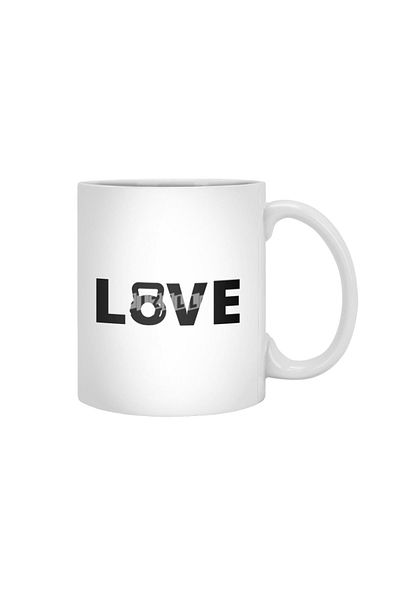 Fizello كوب أبيض من Love Fitness، هدية، مهر، عرض