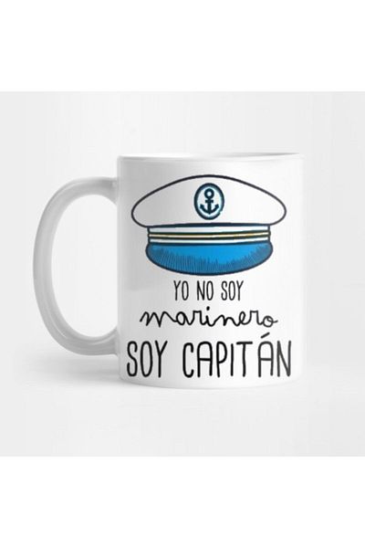 TatFast كوب Yo No Soy Marinero Soy Capitan، هدية، مهر، عرض