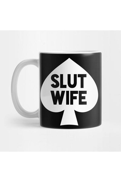 TatFast كوب Slut Wife Queen Of Spades، هدية، مهر، عرض