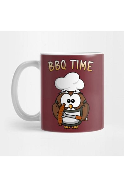 TatFast Bbq Time Shirt Funny Cup, Gift, Dowry, Presentation
