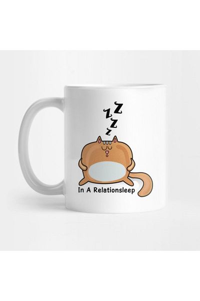 TatFast عشاق القطط - كوب Lazy Cat-in A Relationsleep، هدية وعرض