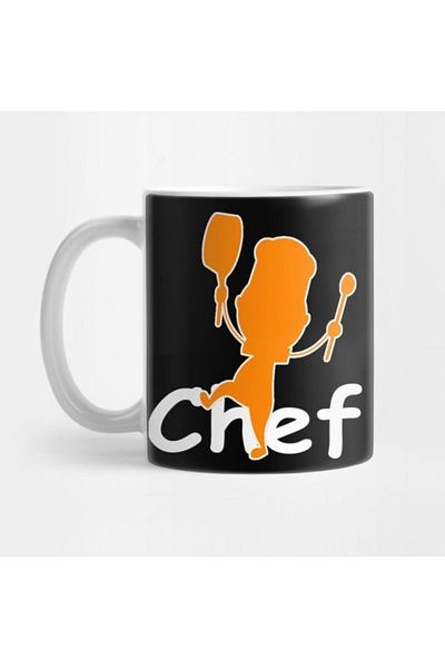 TatFast Funny Restaurant Chef S - Jumping Chef Logo Cooking T Mug