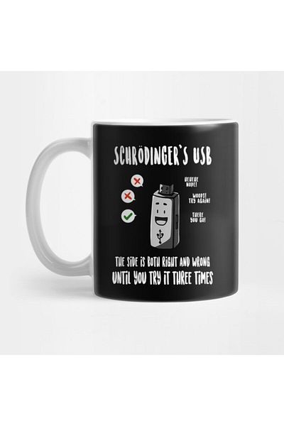 TatFast Schrödinger's USB Mug, Gift, Dowry, Presentation