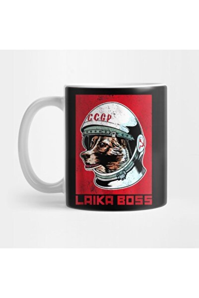 Laika Boss Vintage Cccp Soviet Russia Ussr Space Dog Mug
