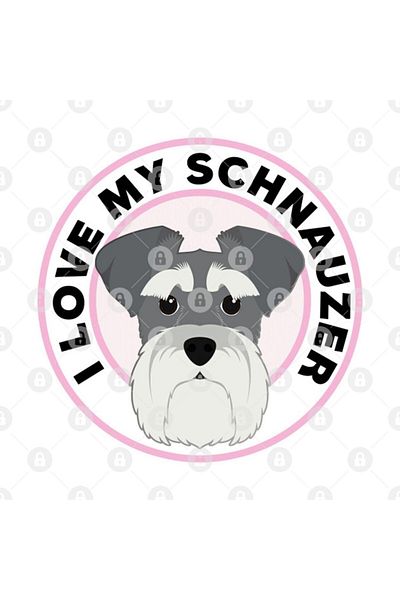 TatFast كوب I Love My Schnauzer، هدية، مهر، عرض