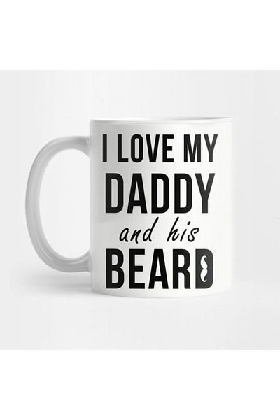 TatFast كوب I Love My Daddy And His Beard، هدية، مهر، عرض