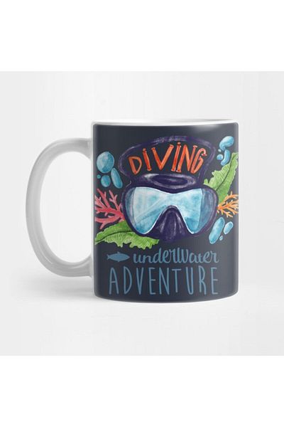 TatFast Scuba Diver Design - Gift, Dowry and Presentation Mug