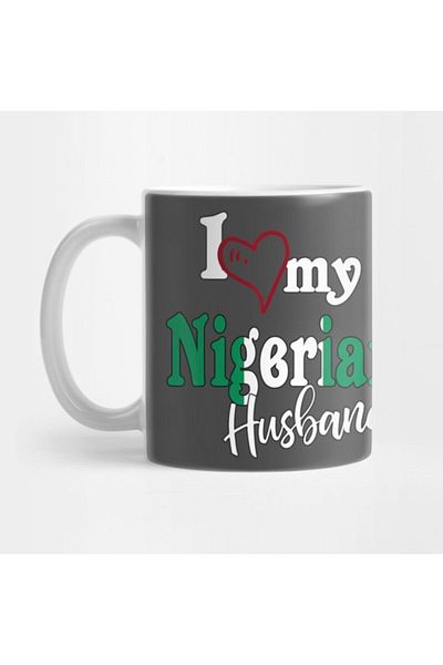 TatFast Love My Nigerian Husband Nigeria Couples Matching Gift Naija Mug