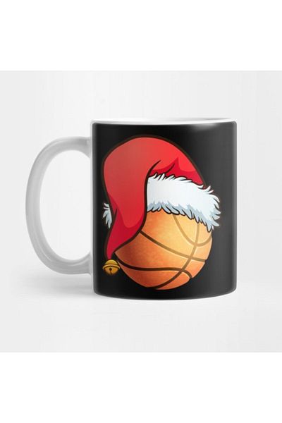 TatFast Basketball Ball Santa's Hat Christmas Xmas Player Fan Gift Mug