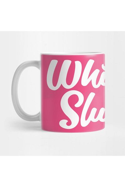 TatFast كوب Slut أبيض، هدية، مهر، حامل عرض