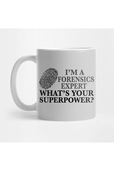 TatFast Funny Forensics Expert Mug, Gift, Dowry, Presentation Holder