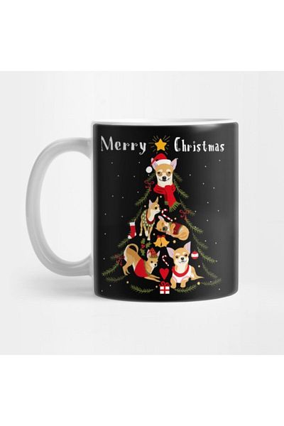 TatFast Chihuahua Xmas Chihuahua Christmas Tree - Dog Lover Mug, Gift, Dowry, Presentation
