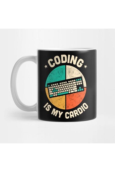 TatFast Coding Is My Cardio Fitness Gym Workout Mens Womens Mug