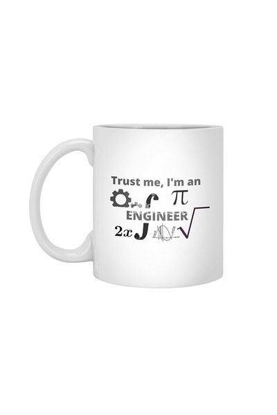 Fizello كوب أبيض من Trust Me, I'm An Engineer، هدية، مهر، عرض