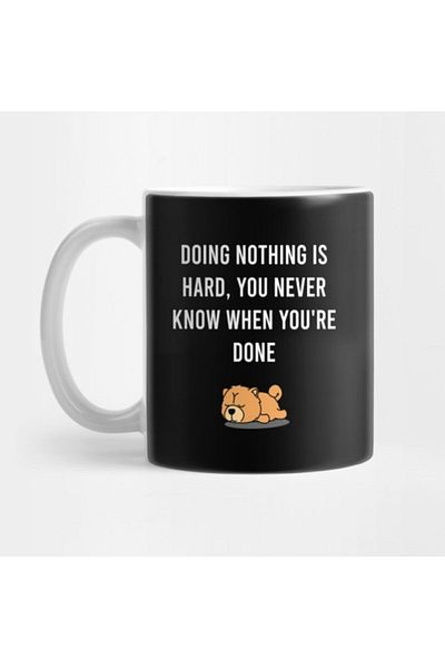 TatFast Lazy Chow Chow Mug, Gift, Dowry, Presentation Holder
