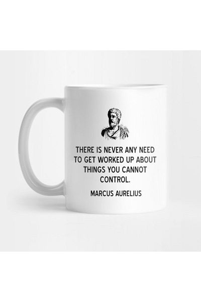 TatFast كوب Stoic Quote On Control من ماركوس أوريليوس، هدية، مهر، عرض تقديمي