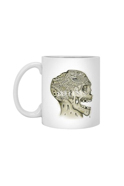 Fizello كوب Zombie Phrenology الأبيض، هدية، مهر، هدية
