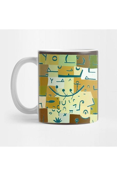 TatFast Paul Klee Inspired - Legend of the Nile # 3 - Cup, Gift and Presentation Holder