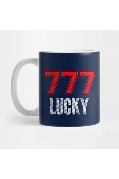 TatFast كوب مضحك 777 Lucky For Everyday، هدية، مهر، عرض