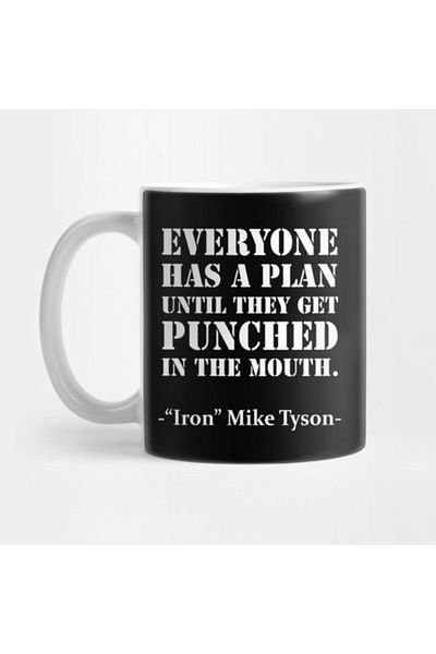 TatFast Mike Tyson Quote Mug, Gift, Dowry, Presentation Holder