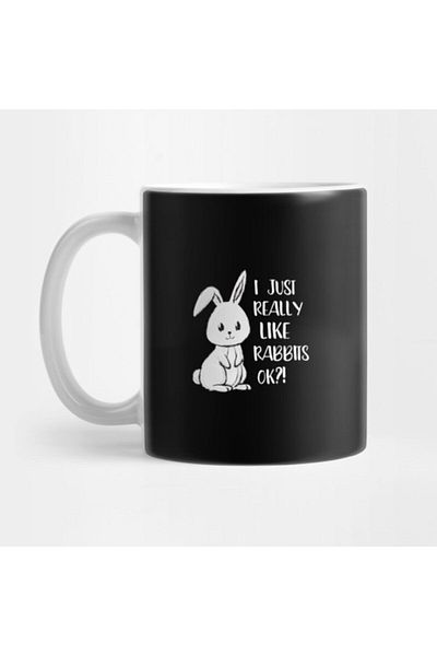 TatFast I Just Just Just Like Rabbits Sweet Easter Bunny Rabbit Mug