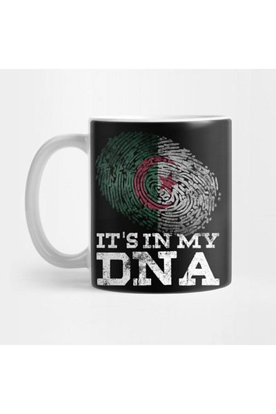 TatFast كوب علم ألجيريا هدية عربية ألبانية من "It's In My Dna