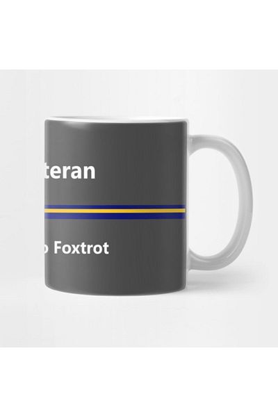 TatFast Navy Veteran Whisky - Tango Foxtrot Patterned Mug, Gift and Presentation