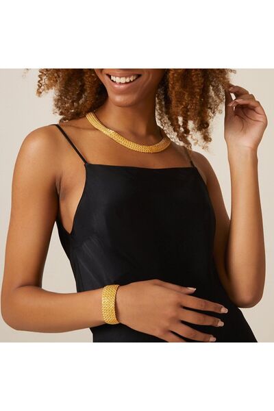 Fiyonk Kuyumculuk 14 Ayar Altın Bombeli Halat Zincir Bileklik