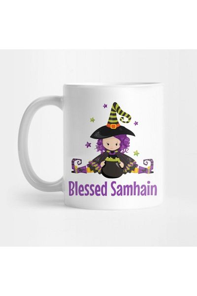 TatFast هدية ساحرة Samhain - كوب ويكا باقان، هدية وعرض المهر