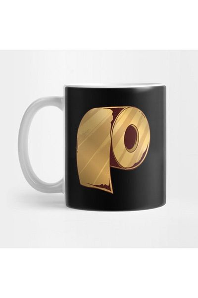 TatFast Gold Toilet Paper Golden Tp Mug, Gift, Dowry, Presentation Holder