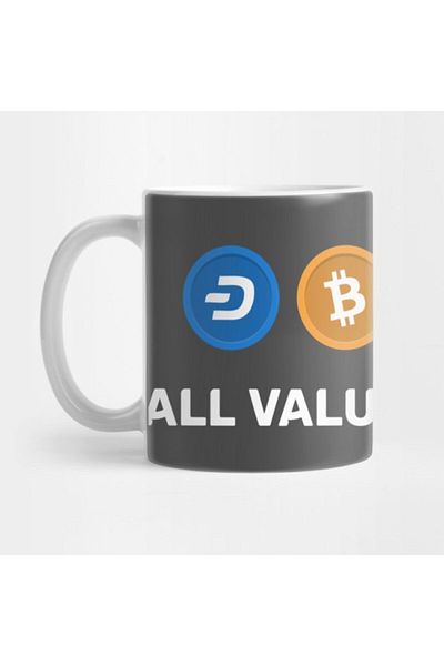 TatFast All Value Is Belief Crypto Mug, Gift, Dowry, Presentation