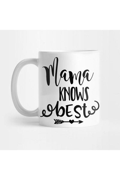TatFast Mama Knows Best Swea, Mama Knows Best, Mama, Mom Apparel, Mom, Gift For Mom, Quote Mug