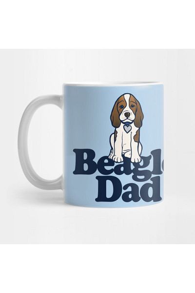 TatFast Beagle Dad Mug, Gift, Dowry, Presentation Holder