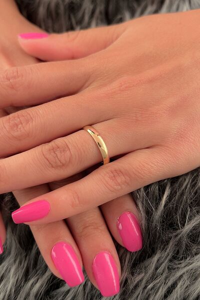 Fiyonk Kuyumculuk 14 Ayar Altın 3 mm Bombeli Kadın Klasik Alyans