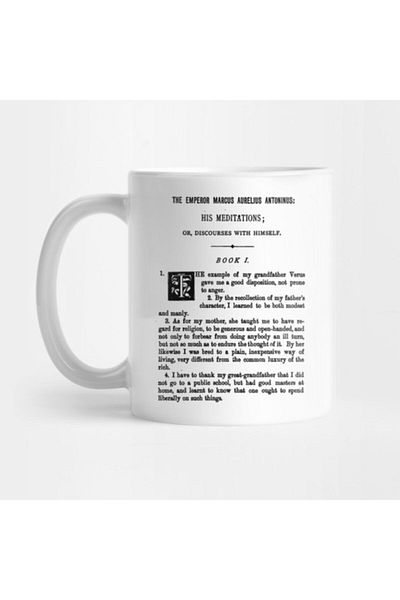 TatFast Marcus Aurelius' Meditations - First Page Mug, Gift and Presentation