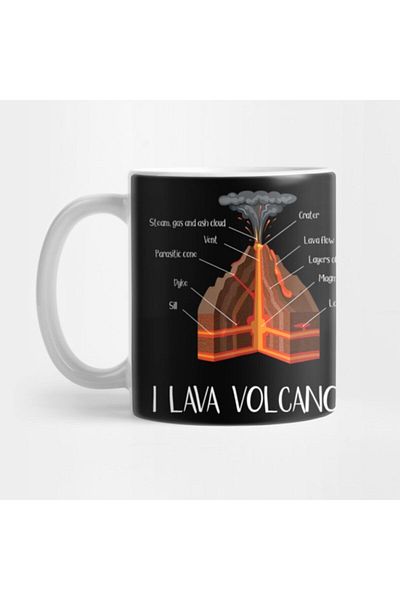 TatFast كوب Earth Magma Lava Volcano Geology Science للأطفال، هدية، مهر، عرض
