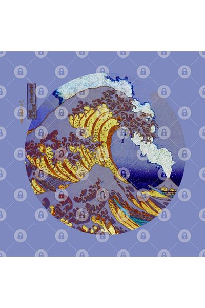 TatFast The Great Wave Off Kanagawa With Mount Fuji Eruption Mug
