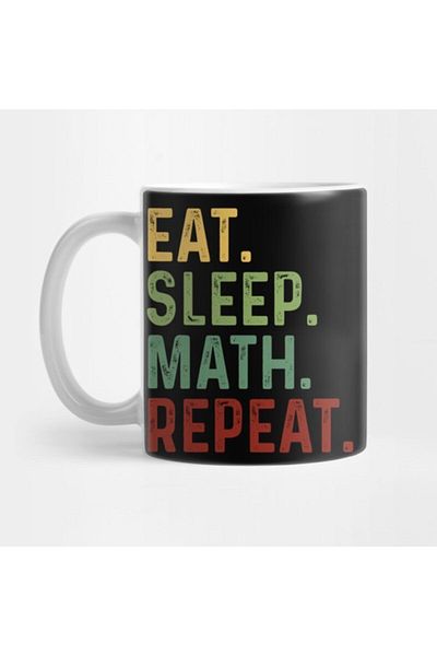 TatFast كوب Eat Sleep Math Repeat - هدية لعرض المهر