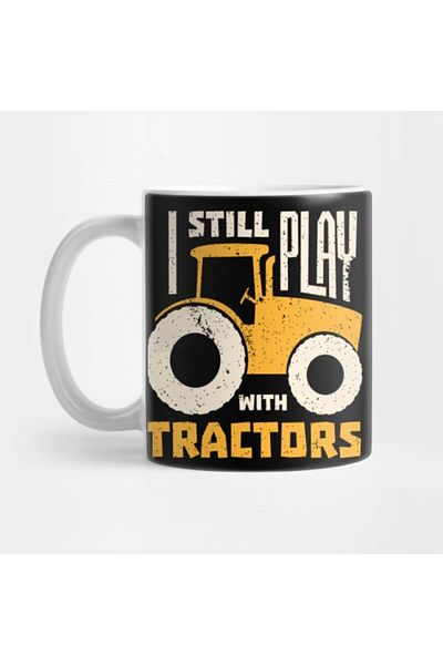 TatFast Farming I Still Play With Tractors Mug، هدية، مهر، عرض
