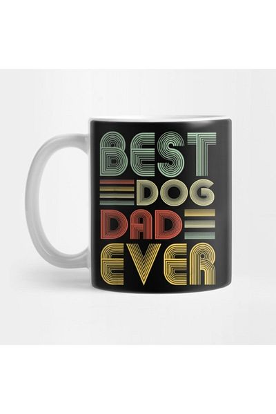 TatFast Vintage Dog Dad Ever Father's Day Gift - Men Mug Gift Dowry Presentation