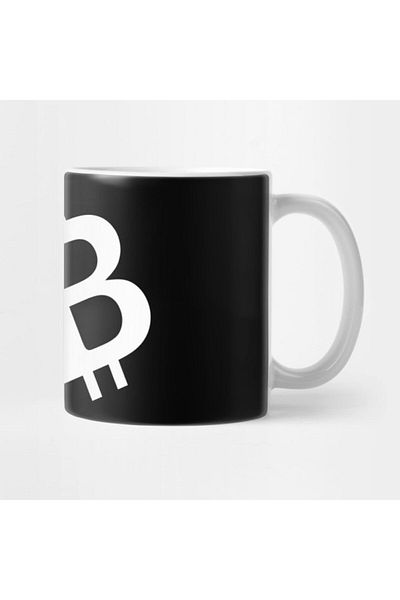 TatFast كوب Vector بشعار Bitcoin، هدية، مهر، عرض