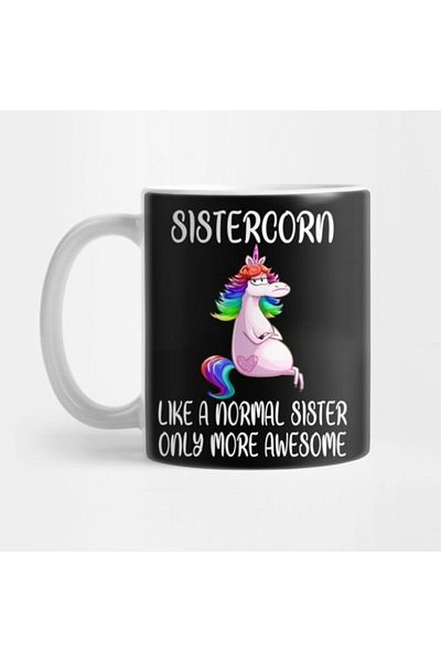 TatFast Sistercorn - Large Cup for Normal Sister, Gift, Dowry, Presentation