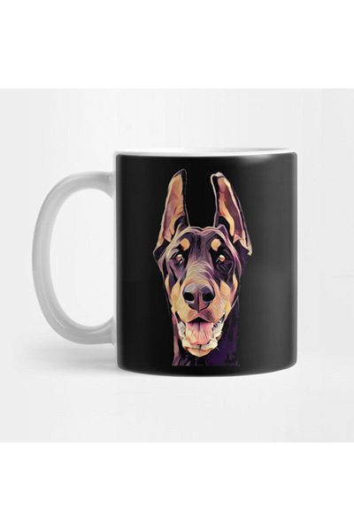 TatFast كوب Doberman Pinscher Dobie Art Dog Design هدايا للجميع مصنوع في الولايات المتحدة