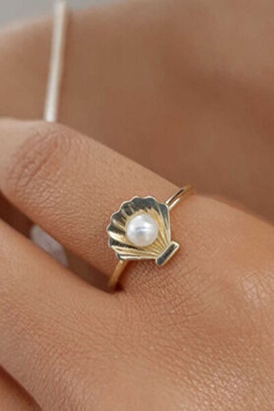 Fiyonk Kuyumculuk 14 Ayar Altın Istiridye Yüzük