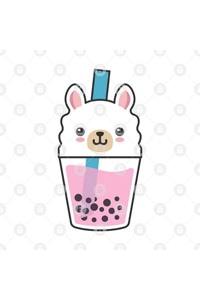 TatFast كوب حليب بوبا لاما كاواي فقاعة الشاي، هدية، مهر، عرض