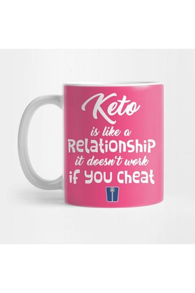 TatFast Keto Lady Relationship - Cheating Free Diet Mug, Gift, Dowry, Presentation Holder