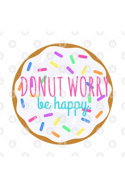 TatFast Donut Worry، Be Happy Mug، هدية، مهر، عرض